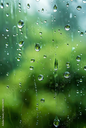 Wallpaper Mural A window with raindrops on it Torontodigital.ca