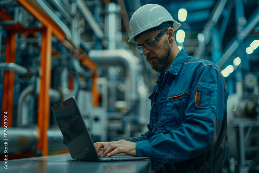 Industrial Production Engineer Utilizing Technology on the Factory Floor Industrial Production Engineer Utilizing Technology on the Factory Floor