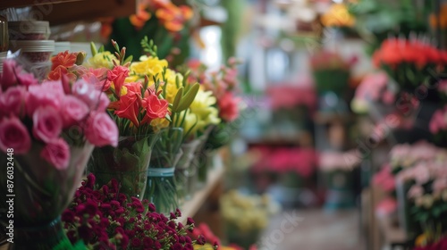 Wallpaper Mural Colorful Bouquets, Fresh Assorted Flowers, Florist's Shop. Torontodigital.ca