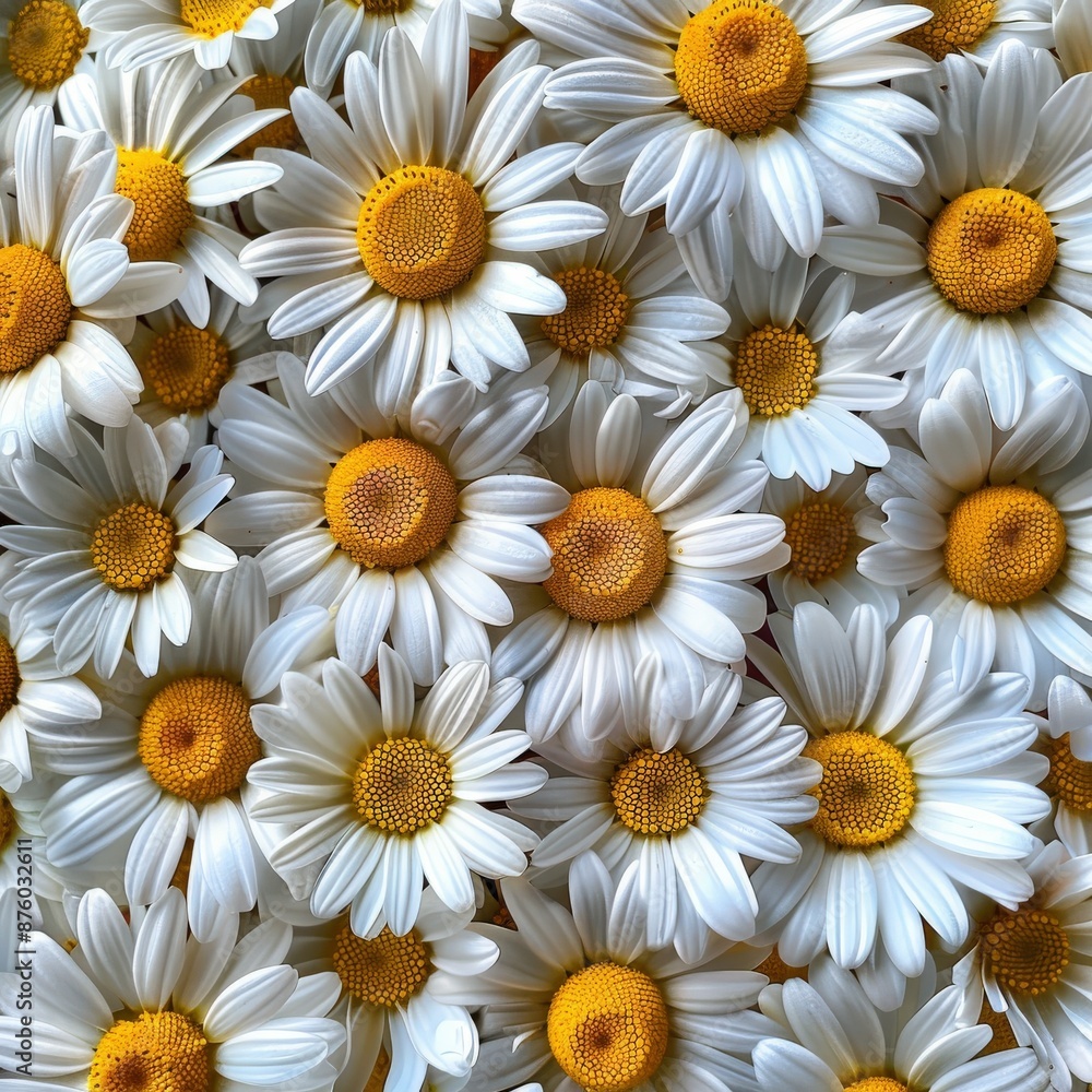 Obraz premium Close-Up of White Daisies