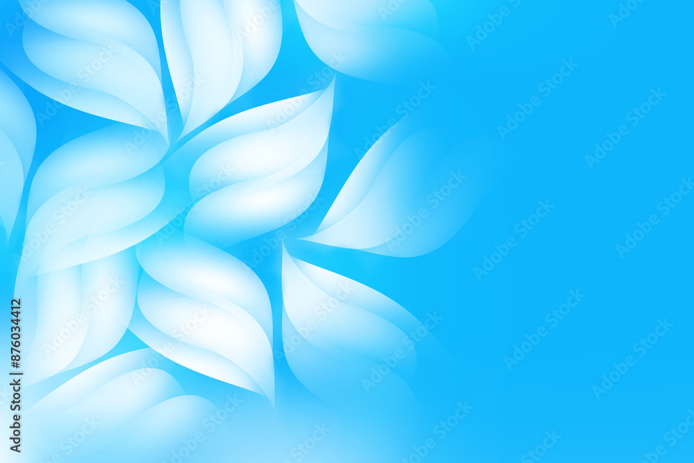 Abstract Soft light blue background with curve pattern graphics ...