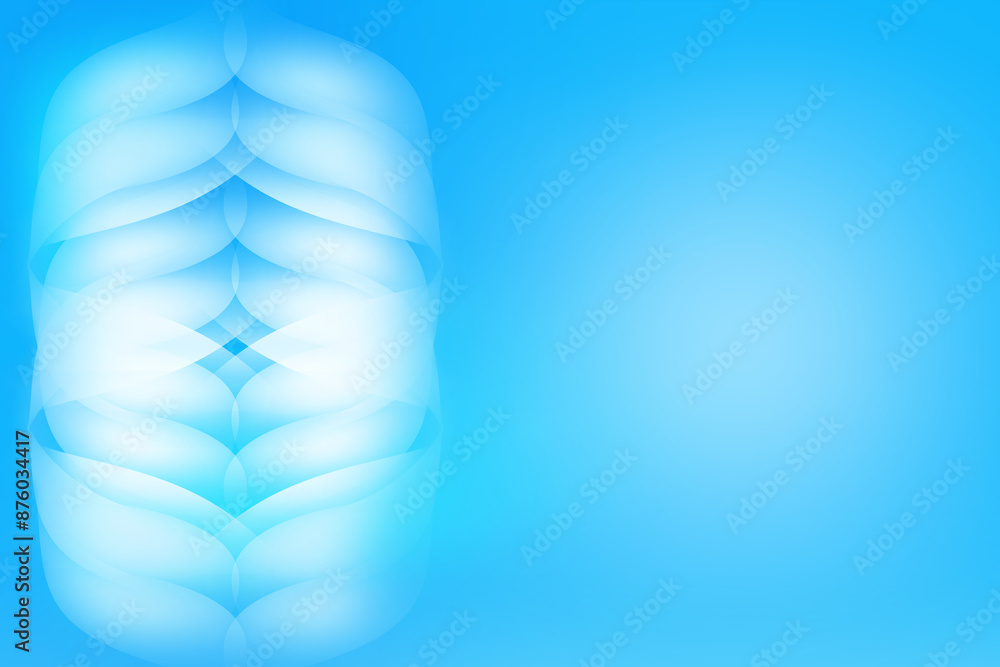 Abstract Soft light blue background with curve pattern graphics ...