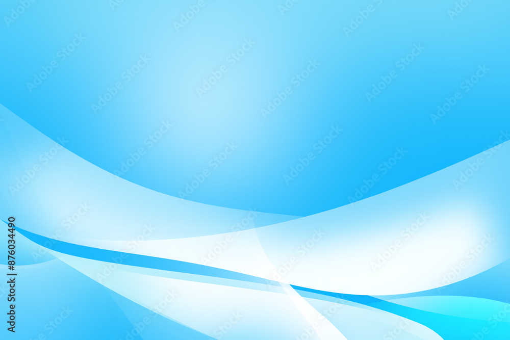 Abstract Soft light blue background with curve pattern graphics ...