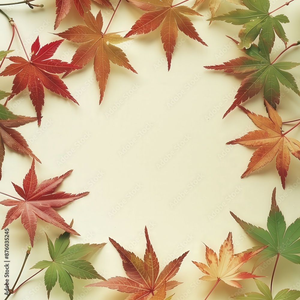 Maple Leaf Frame With Copy Space Maple Leaf Frame With Copy Space