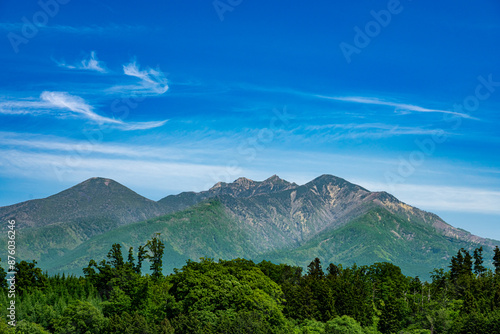 八ヶ岳PAから望む初夏の八ヶ岳