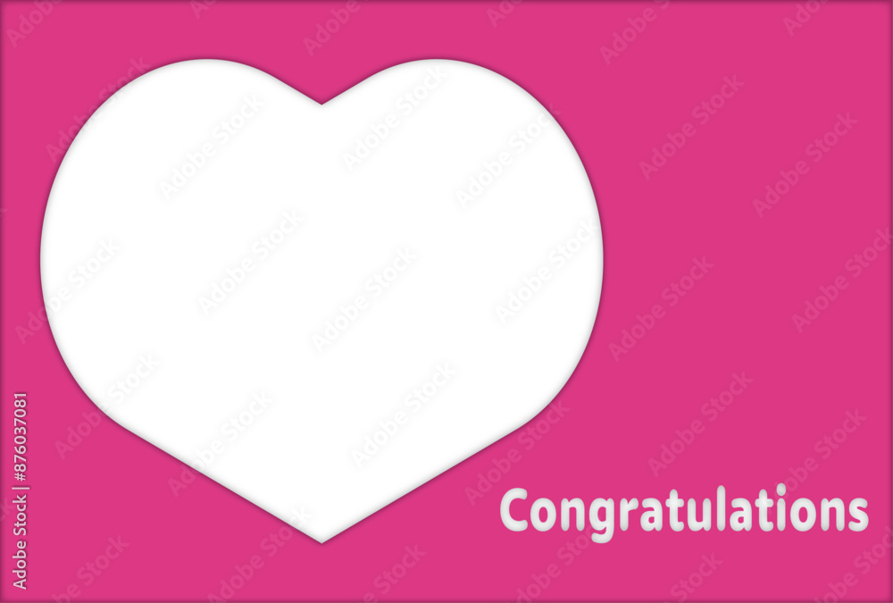 可愛いハートの3dフレーム