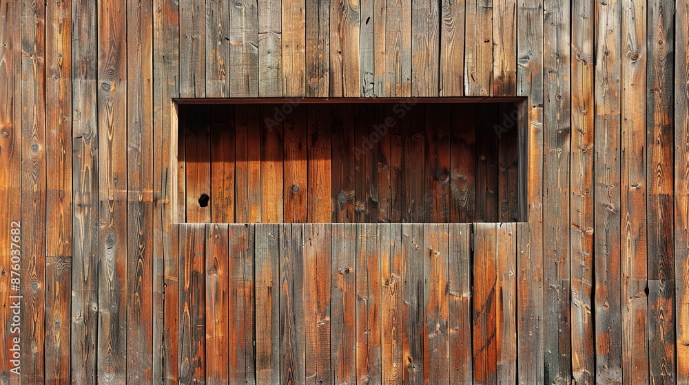 Rustic Wooden Plank Wall with Intricate Alcove Cut-Out Offering Contrast on Gradient Background Rustic Wooden Plank Wall with Intricate Alcove Cut-Out Offering Contrast on Gradient Background
