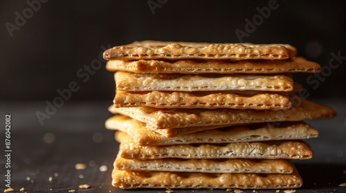 Wallpaper Mural Stack of dry crackers Torontodigital.ca