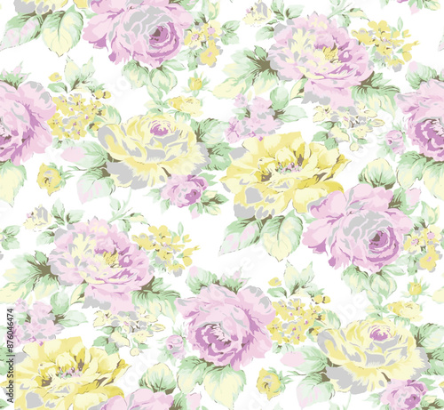 Floral textile fabric print Pattern © Pattern Treasures