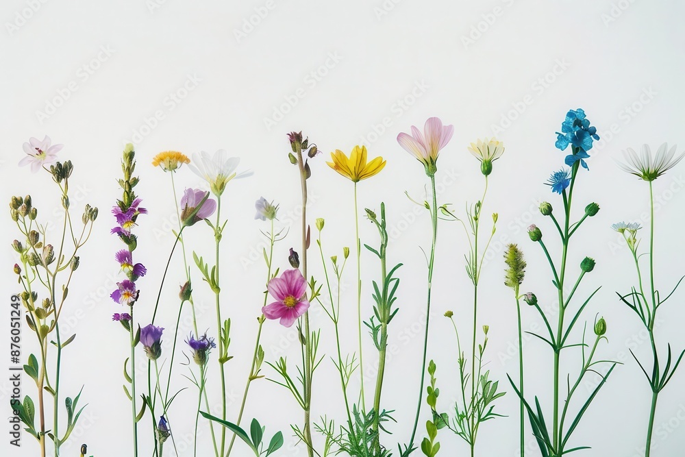 delicate wildflower illustrations in oil paint technique loose expressive brushstrokes capture the ethereal beauty of various blooms on a clean white background delicate wildflower illustrations in oil paint technique loose expressive brushstrokes capture the ethereal beauty of various blooms on a clean white background