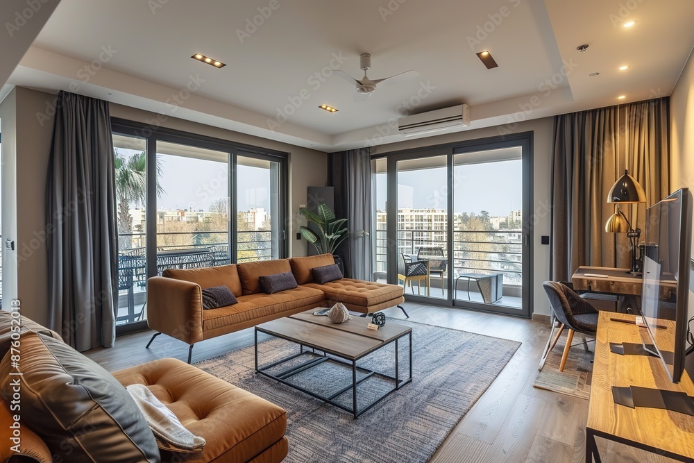 Stylish two-floor apartment, panorama Stylish two-floor apartment, panorama
