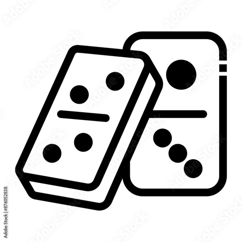 dominos Line Icon