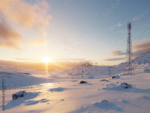 Ground station Raising in winter 