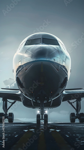 Realistic airplane illustration | High Quality | Wallpaper	
