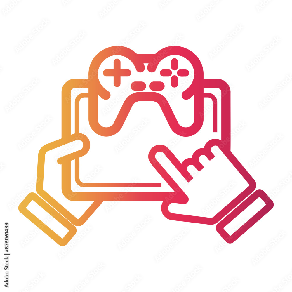 game Line Gradient Icon game Line Gradient Icon