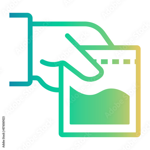 cocaine Line Gradient Icon