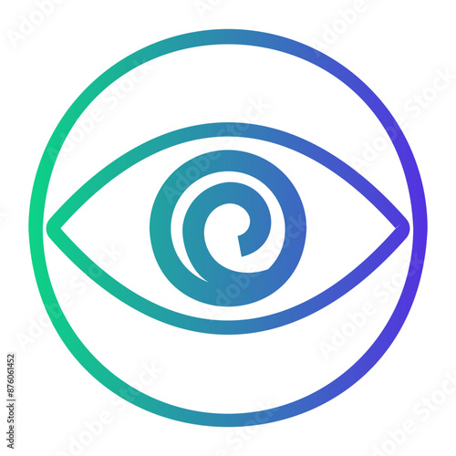 hallucination Line Gradient Icon