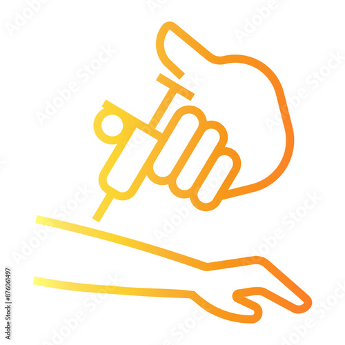 heroin Line Gradient Icon
