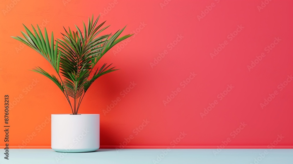 A simple geometric podium mockup set against a bright with complementary colors, perfect for creating striking and vibrant visuals for advertising presentations. Clean and Clear Color, Realistic A simple geometric podium mockup set against a bright with complementary colors, perfect for creating striking and vibrant visuals for advertising presentations. Clean and Clear Color, Realistic
