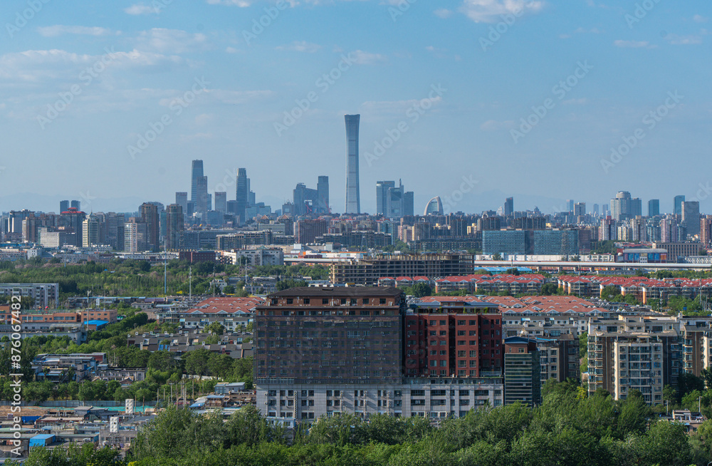Obraz premium China Beijing skyscrapers cbd green city