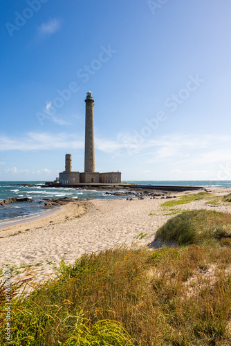 Phare de Gatteville, sur la Pointe de Barfleur, depuis les rochers le long de la Route du Phare