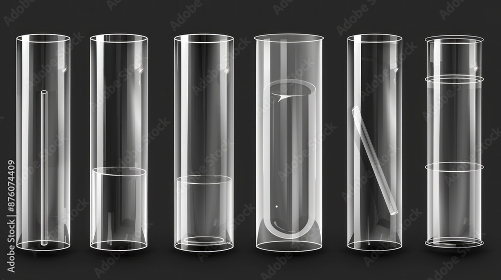Collection of Glass Test Tubes Collection of Glass Test Tubes