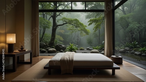 Tranquil Japanese Bedroom Retreat