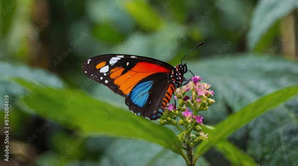 Vibrant Butterfly on Flower Vibrant Butterfly on Flower