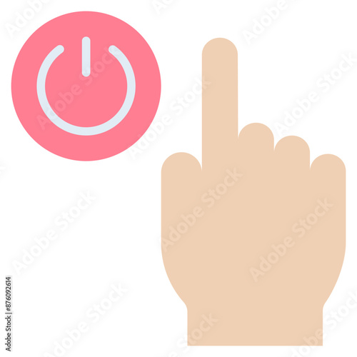 Button Flat Icon