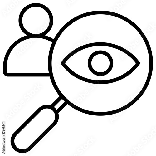 Visualization Outline Icon