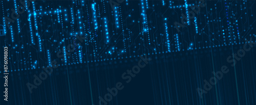 Neural network concept. Connected cells with links. High technology process. Abstract background. vector art.