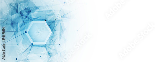 Neural network concept. Connected cells with links. High technology process. Abstract background. vector art.