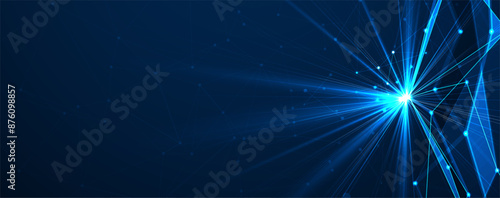 Neural network concept. Connected cells with links. High technology process. Abstract background. vector art.