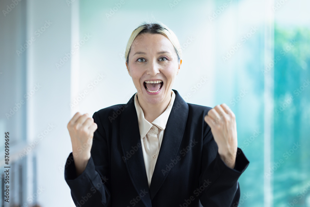 Strong Successful Confident Happy Business woman executive Smiling in Urban Office, Promoting Work Success in good pleasant city office workplace Strong Successful Confident Happy Business woman executive Smiling in Urban Office, Promoting Work Success in good pleasant city office workplace