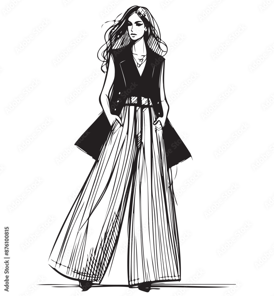 Beautiful fashion woman walking. Stylish businesswoman Beautiful fashion woman walking. Stylish businesswoman