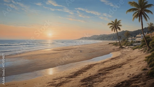 Serene Tropical Beach Sunrise