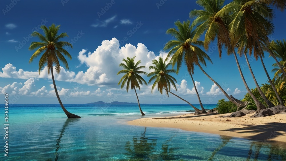 Obraz premium Idyllic Tropical Beach Paradise