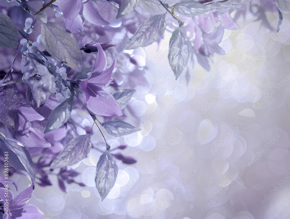 Floral Lilac Background, Generative AI Illustration Floral Lilac Background, Generative AI Illustration