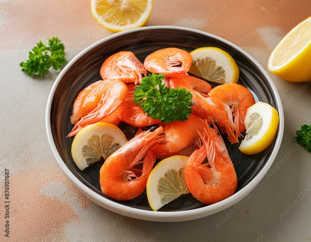 shrimps with lemon and parsley shrimps with lemon and parsley