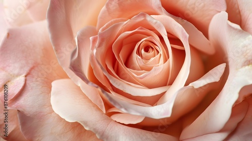 Blooming rose texture, soft pink rose flower with beautiful petals background, close up.  © Berkah