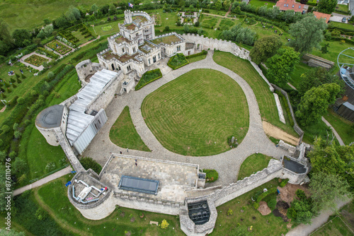 Frankreich Château d’Hardelot Pas-de-Calais Neo-Tudor-Stil Entente Cordiale Festivalort Boulogne-sur-Mer photo