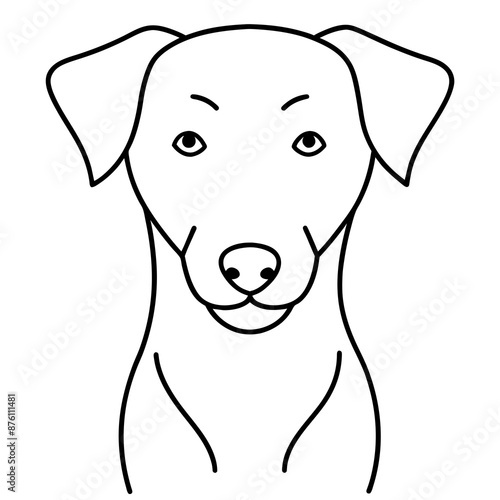 A dog vector art illustration