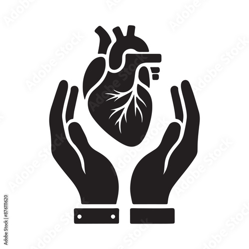 Organ donor vector art illustration