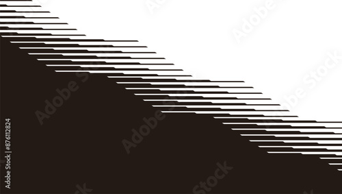 Black and white transition pattern. Abstract background Vector Formats illustration. Using for background and jersey design. 
