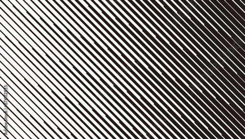 Black and white transition pattern. Diagonal lines texture. For backgroud design element. Vector Format Illustration 