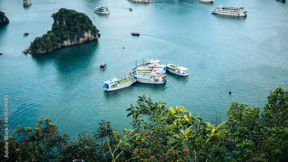 boats in Ha long bay boats in Ha long bay