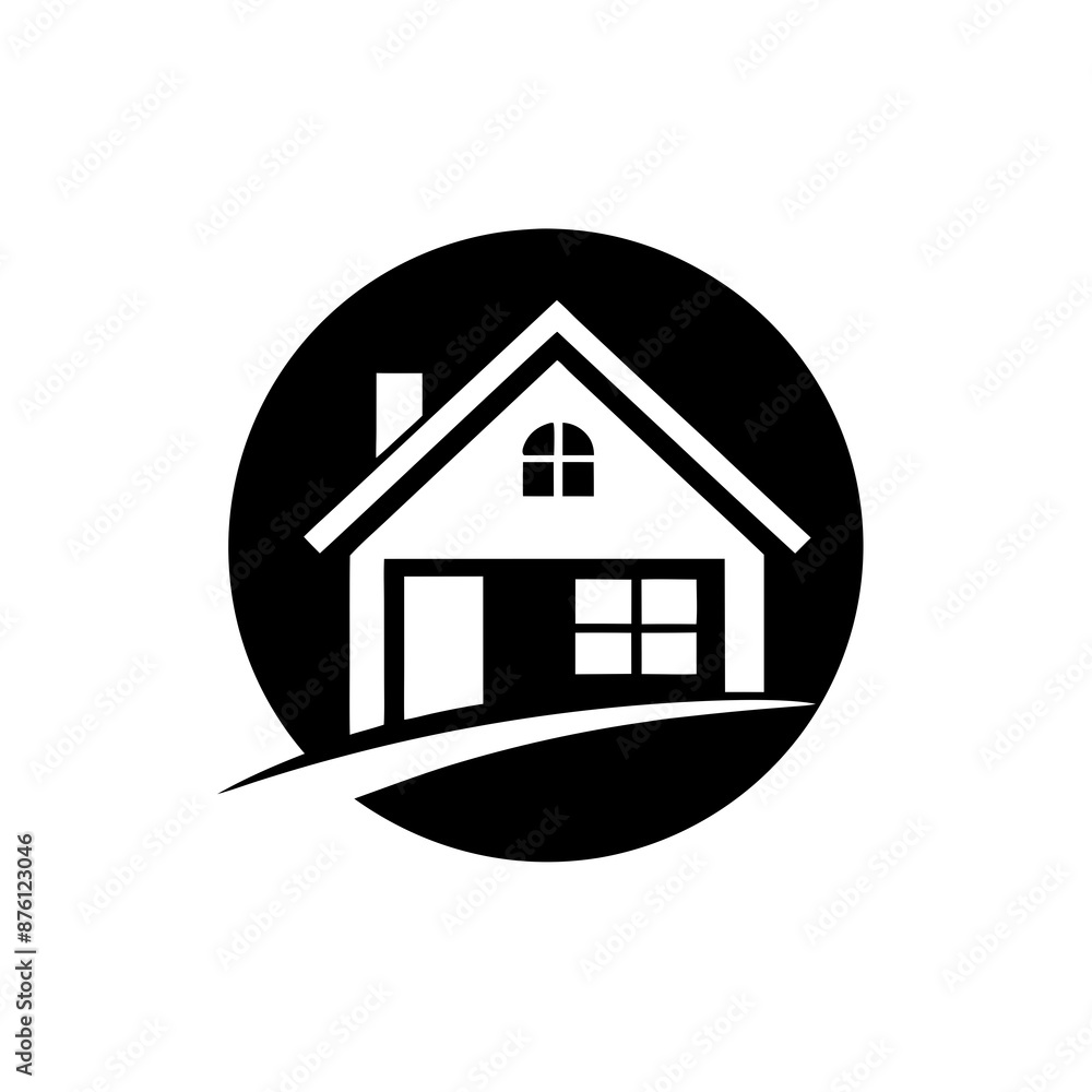 House logo vector art illustration.
House logo vector art illustration.