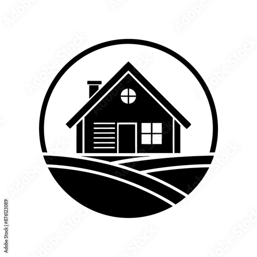 House logo vector art illustration.