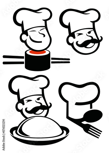 Cuoco felice , Illustrazione vettoriale 