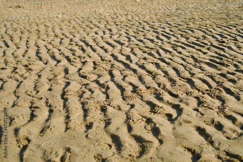 Pattern in the waves on the beach at Chichibugahama Beach